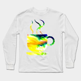 Coffee Mug Abstract Long Sleeve T-Shirt